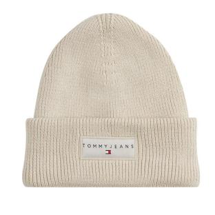 Bonnet Beige Mixte Tommy Hilfiger Linear Beanie pas cher