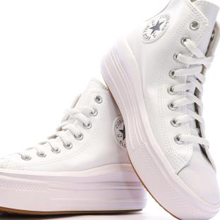 Baskets Blanches Femme Converse Chuck Taylor All Star Move vue 7