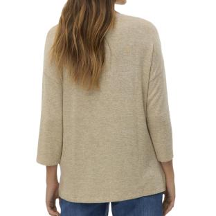 Pull Beige Chiné Femme Vero Moda Briannas vue 2