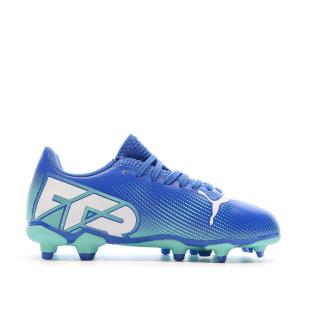 Chaussures de football Bleu Garçon Puma Future 7 Play FG/AG vue 2