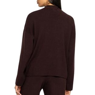 Sweat Marron Foncé Femme Soul Studio Knitwear vue 0