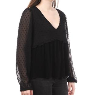 Blouse Noir Femme Teddy Smith Phylo pas cher