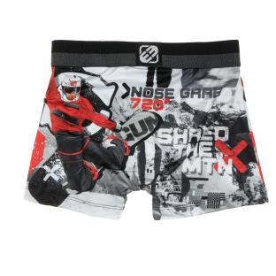 Boxer Gris/Rouge Garçon Freegun Snow vue 2