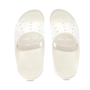 Claquettes Crocs Blanches Homme Baya Slide U vue 3