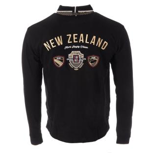 Polo Manches Longues Noir Homme RMS26 Rugby vue 2