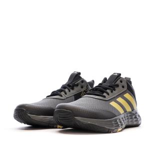 Chaussures de basketball Gris/Noir Mixte Adidas Ownthegame 2.0 K vue 6