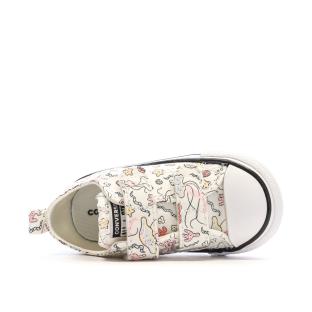 Baskets Crème à Motifs Fille Converse Chuck Taylor vue 4