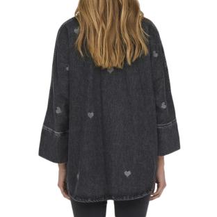 Chemise en Jean Noir Femme Only Grace 3/4 vue 0