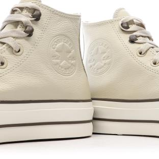 Baskets Beiges Femme Converse Chuck Taylor All Star Lift A11158C vue 7