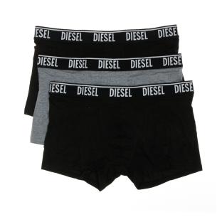 x3 Boxers Noir/Gris Homme Diesel Shawnthreepack pas cher