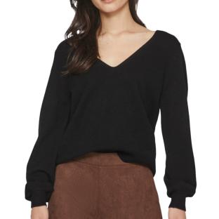 Pull Noir Femme Vila Viril Rev pas cher