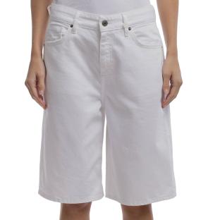 Bermuda en jean Blanc Femme Teddy Smith Tomboy vue 0