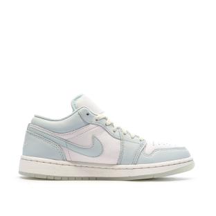 Baskets Bleu Clair/Écru Homme Nike Air Jordan 1 Low vue 2