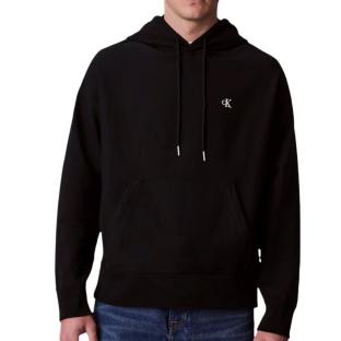Sweat à Capuche Noir Homme Calvin Klein Jeans Premium Terry vue 0