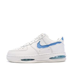 Air Force 1 Baskets Blanches/Bleu Homme Nike pas cher