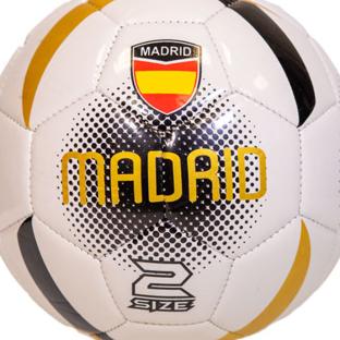 MADRID Mini Ballon Blanc/Noir/DORE Sport Zone vue 0