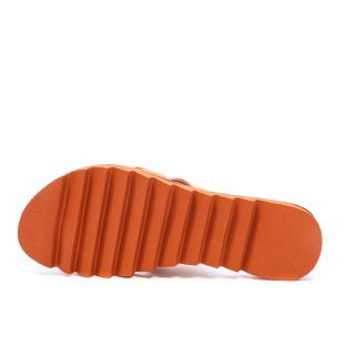 Tongs Orange Femme Chattawak ALBA vue 2