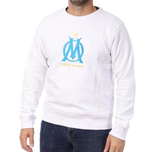 Sweat Blanc Homme Olympique de Marseille G23025T pas cher