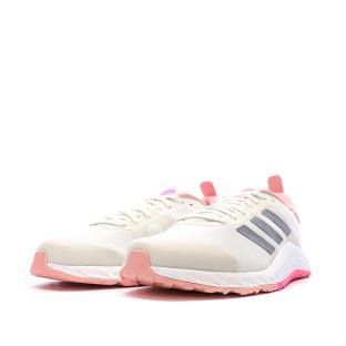 Baskets Blanches/Roses Femme Adidas Everyset Trainer vue 0