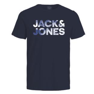 T-Shirt Marine Homme Jack & Jones Distressed pas cher
