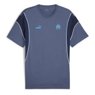 OM T-Shirt Bleu Homme Puma Ftblarchive vue 0