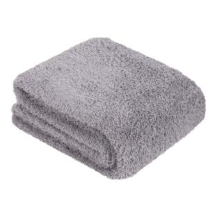 Plaid Gris Clair Today Teddy Fusain 130x180 cm vue 0