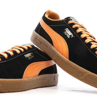 Baskets Noires/Oranges Homme Puma Delphin vue 7