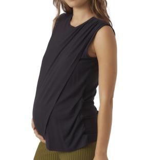 Débardeur d'allaitement Noir Femme Mamalicious Iris pas cher