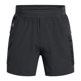 Pantalón corto negro para hombre Under Armour Trail Run ver 0