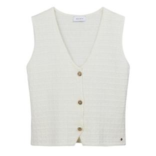 Débardeur Blanc Femme Teddy Smith Millie vue 0