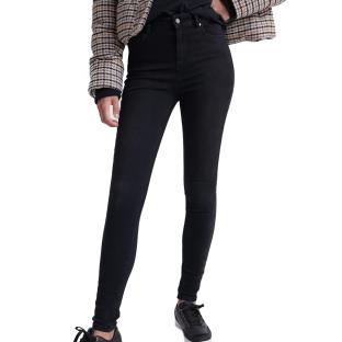 Jean Skinny Noir Femme Superdry Rise vue 0