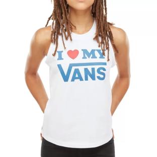 Débardeur blanc femme Vans Love pas cher