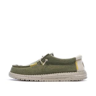 Chaussures Vert Homme Hey Dude Olive vue 0