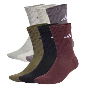 x6 Paires de chaussettes Kaki/Noir/Bordeaux Homme Adidas C Newlogocrw vue 0