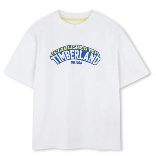 Camiseta blanca para niño Timberland T60430 ver 0