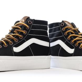 Baskets Noir Homme Vans Ua Sk8-hi Tapered Throwback vue 7