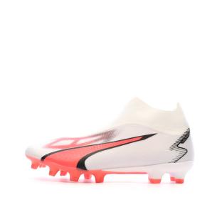 Chaussures de Foot Blanc/Rose Homme Puma Ultra Match+ LL FG/AG pas cher