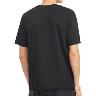 T-Shirt Noir Homme Jack & Jones Cyber vue 2