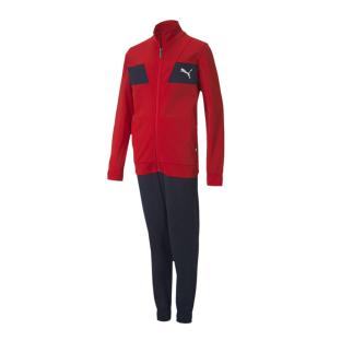 Survêtement Rouge/Marine Junior Puma Poly Suit pas cher