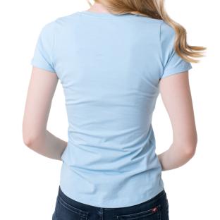 T-shirt Bleu Femme Pepe Jeans New Virginia vue 2