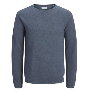 Pull Bleu Moyen Homme Jack & Jones Knit Crew vue 0