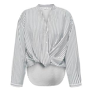 Chemise Blanc/Bleu Femme JDY Barbara Life vue 0