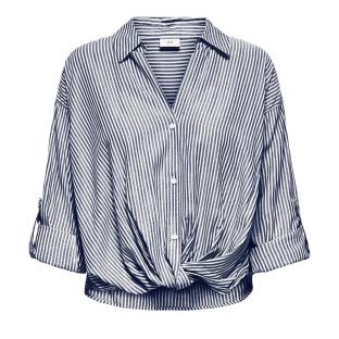 Chemise à Rayures Gris/Blanc Femme JDY Selma pas cher