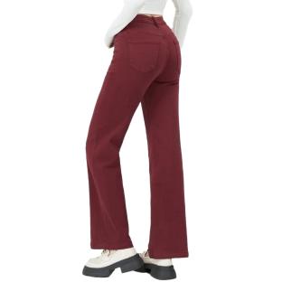 Jeans Droit Bordeaux Femme Monday Premium Wide Leg vue 2