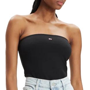 Top Noir Femme Tommy Hilfiger Slim Essential pas cher
