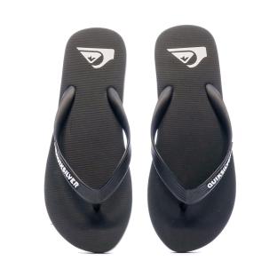 Schwarze/weiße Flip-Flops für Männer Quiksilver Molokai Ansicht 0