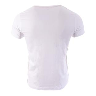 T-shirt Blanc Homme Schott V Neck Basic vue 2