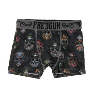 Boxer Noir Enfant Freegun Santa Muerte pas cher