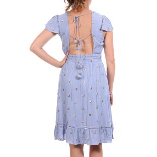 Robe Bleu Clair Femme GOA chica vue 0