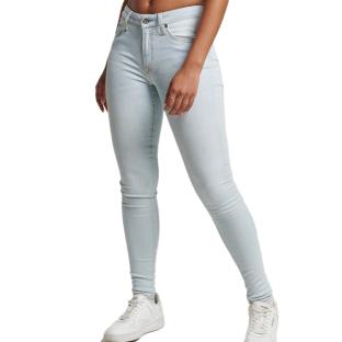 Jean Skinny Bleu Clair Femme Superdry Vintage Rise pas cher
